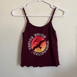 Maroon tank top